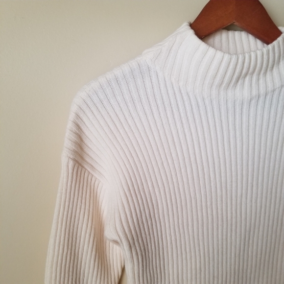 RHYTHM. Made for Adventure Ribbed Cotton Blend Turtleneck Sweater W Size Large - Picture 3 of 8